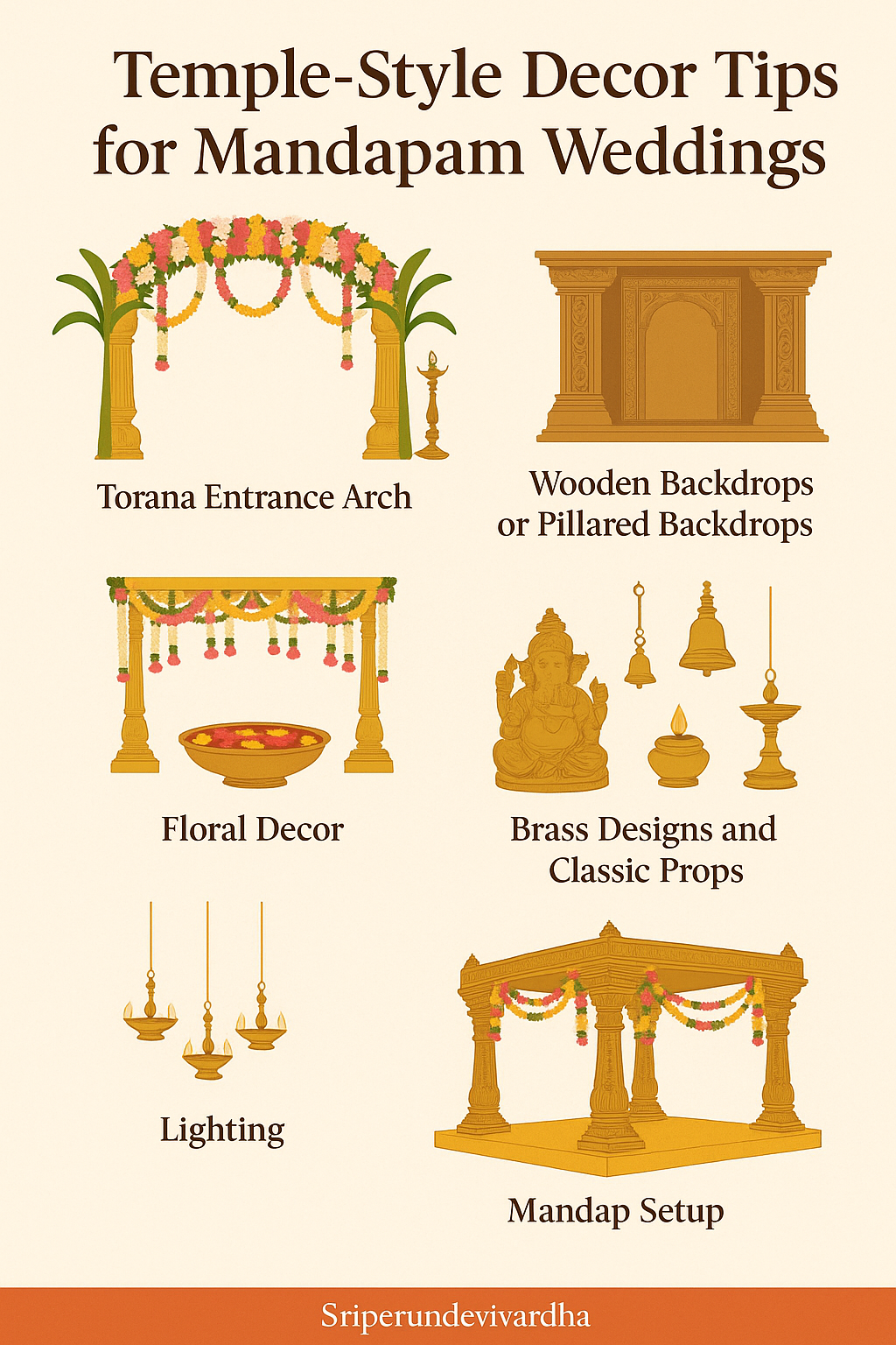 Temple Style Wedding Decor Tips | Sriperundevivaradha